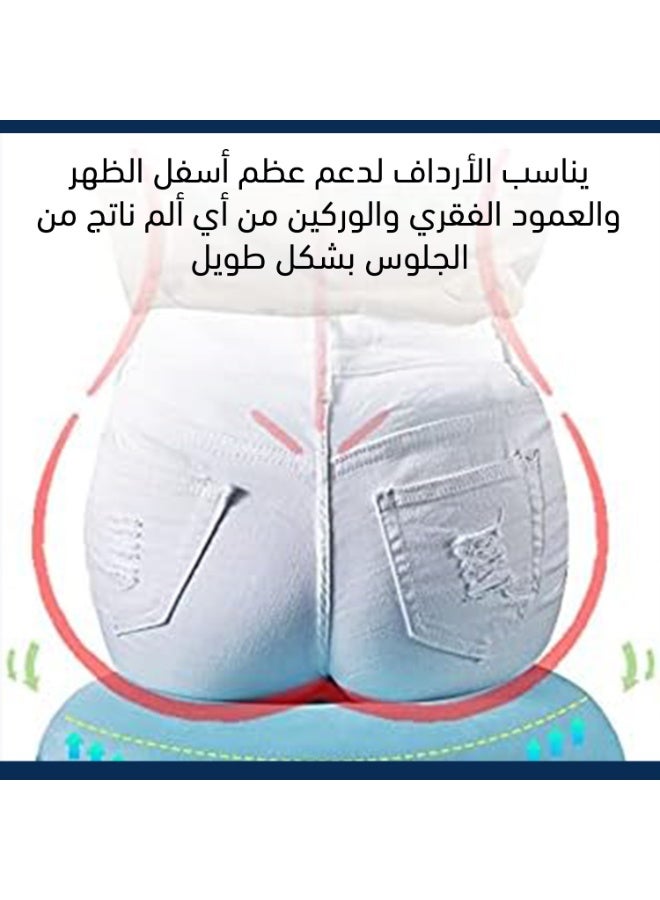 Medical cushion for hemorrhoids and back support – 18-inch seat cushion for pain relief after surgery and childbirth - Image 4